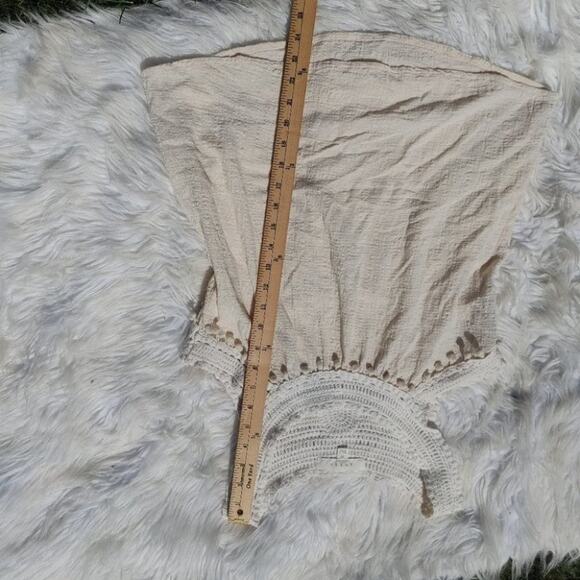 Adiva Size Extra Small XS Light Cream White Crochet Boho Retro Festival Texture - Picture 9 of 10